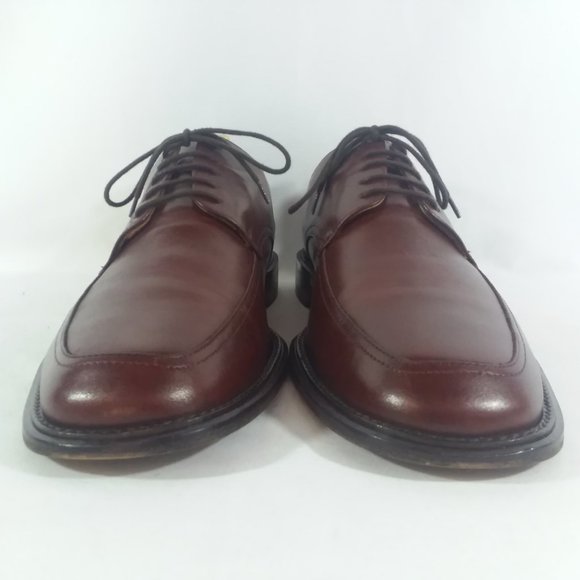 Pronto Uomo Mahogany Apron Toe Derbys 10.5D Italy main image 10